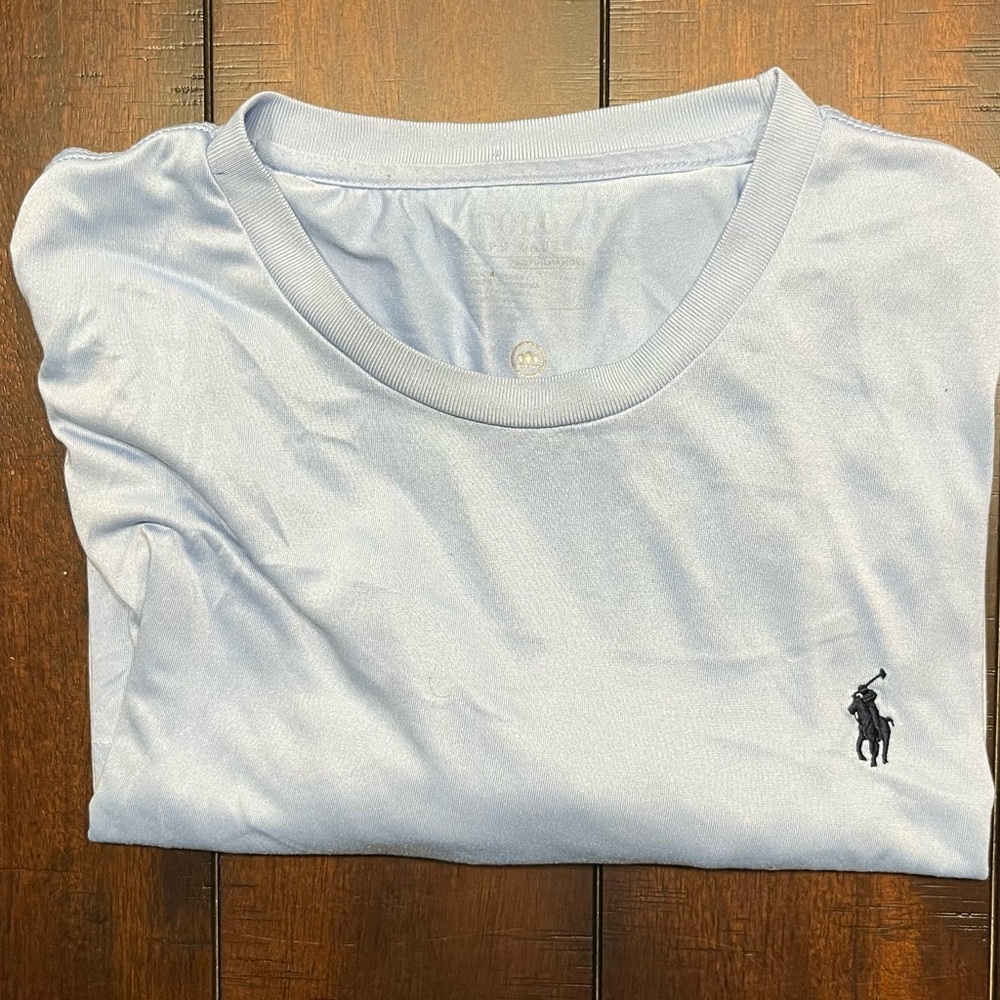 Polo by Ralph Lauren Sky Blue Short Sleeve Athletic Tee